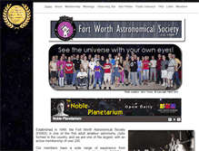 Tablet Screenshot of fortworthastro.com